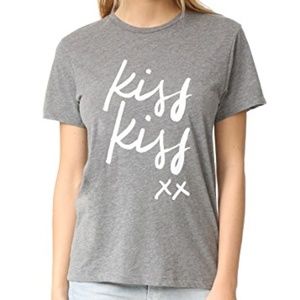 Sincerely Jules 'Kiss Kiss' Heather Grey tee